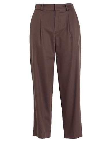 PT Torino Casual trouser Chocolate brown 98% Virgin Wool, 2% Elastane