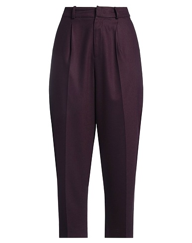 PT Torino Casual trouser Dark purple 98% Virgin Wool, 2% Elastane