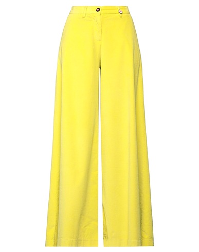 I LOVE MP Casual trouser Yellow 75% Cotton, 24% Lyocell, 1% Elastane