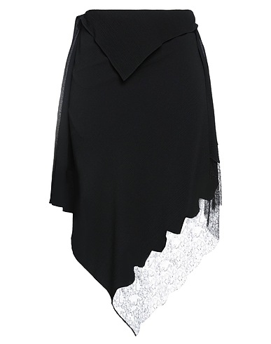 GIVENCHY ミディ丈スカート ブラック レーヨン 55% / アセテート 45% / ナイロン