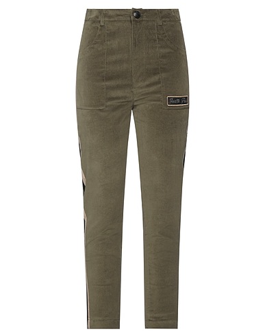 GAëLLE Paris Casual trouser Military green 98% Cotton, 2% Elastane, Viscose