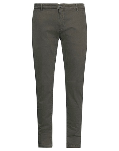 YAN SIMMON Chinos Verde militare 97% Cotone, 3% Elastan