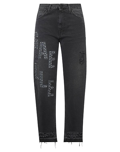 GAëLLE Paris Denim trousers Black 100% Cotton