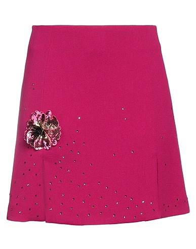 ART DEALER. Mini skirt Garnet 100% Wool