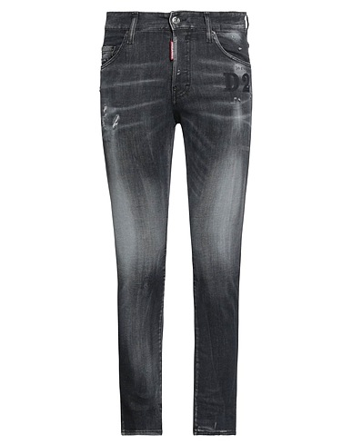 DSQUARED2 Denim pants Black 92% Cotton, 6% Elastomultiester, 2% Elastane