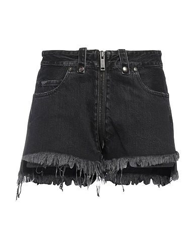 BEN TAVERNITI™ UNRAVEL PROJECT Denim shorts Black 100% Cotton