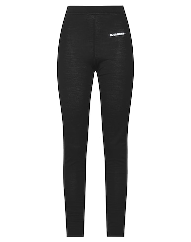 JIL SANDER+ Leggings Black 55% Polyester, 45% Virgin Wool