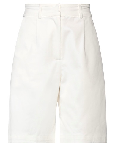 AYA MUSE Shorts & Bermuda White 96% Cotton, 4% Elastane