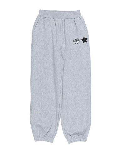 CHIARA FERRAGNI Casual trouser Grey 96% Cotton, 4% Elastane