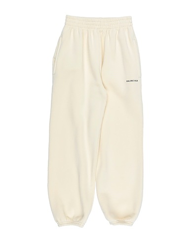 BALENCIAGA KIDS Pantalone Panna 100% Cotone
