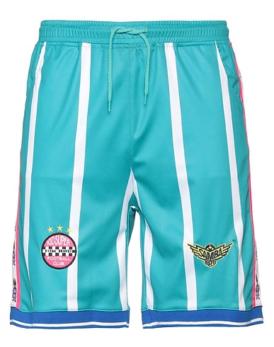 KIDSUPER STUDIOS Shorts & Bermuda Turquoise 100% Polyester