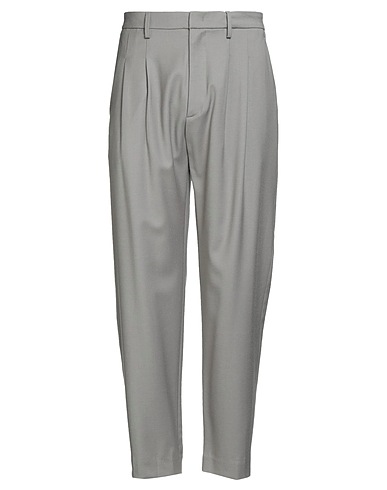 DONDUP Casual trouser Light grey 99% Virgin Wool, 1% Elastane