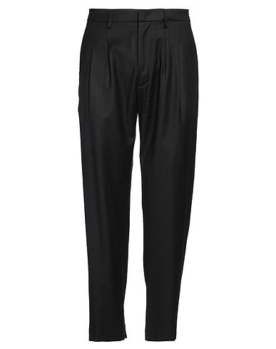 DONDUP Pantalone Nero 99% Lana Vergine, 1% Elastan