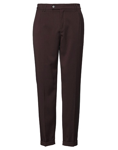 ALPHA STUDIO Casual trouser Dark brown 63% Polyester, 34% Viscose, 3% Elastane
