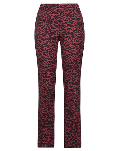 GAI MATTIOLO Casual trouser BORDEAUX 90% Polyester, 10% Elastane