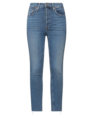 RE/DONE Denim trousers Blue 94% Cotton, 4% Polyester, 2% Elastane