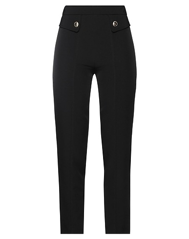 SIMONA CORSELLINI Casual trouser Black 93% Polyester, 7% Elastane