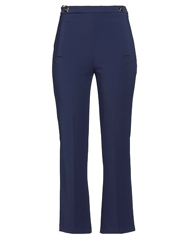 ELISABETTA FRANCHI Casual trouser Midnight blue 96% Polyester, 4% Elastane