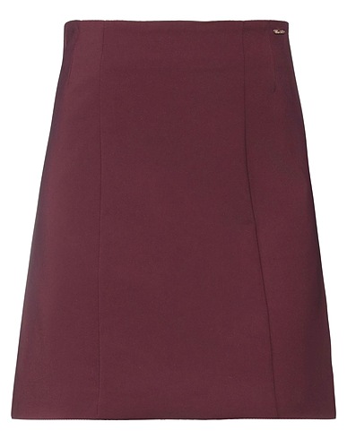 KORALLINE Mini skirt Plum 65% Cotton, 32% Polyamide, 3% Elastane