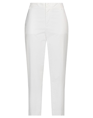 DONDUP Casual pants Ivory 96% Cotton, 4% Elastane