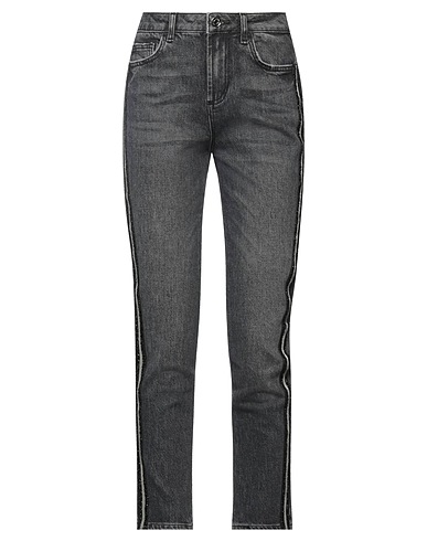 LIU •JO Denim pants Charcoal 99% Cotton, 1% Elastane