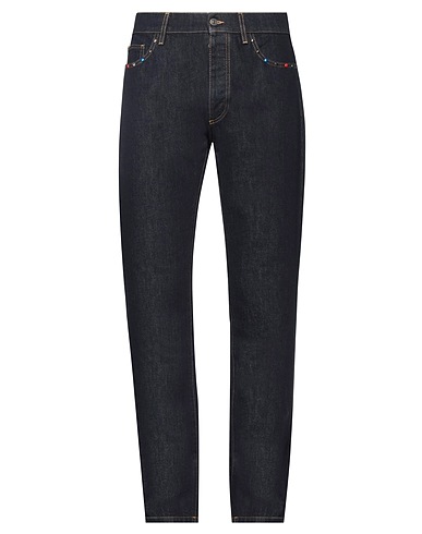 IUTER Denim trousers Blue 100% Cotton
