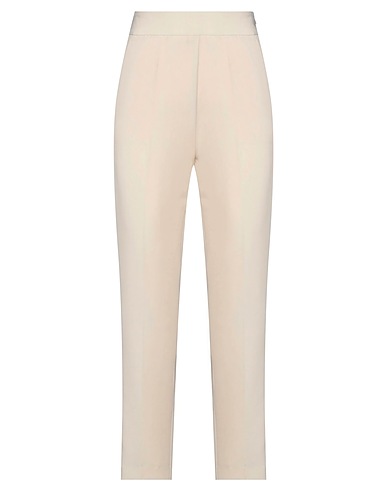 CHRISTIAN PELLIZZARI Casual pants Beige 50% Polyester, 44% Viscose, 6% Elastane