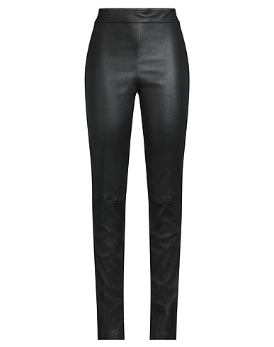 HELMUT LANG Casual trouser Black 100% Lambskin