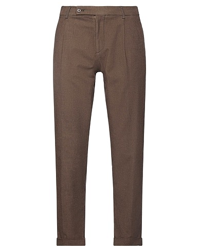 BERWICH Casual pants Brown 49% Cotton, 25% Polyester, 25% Viscose, 1% Elastane