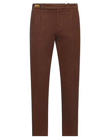 BERWICH Casual trouser Brown 98% Cotton, 2% Elastane