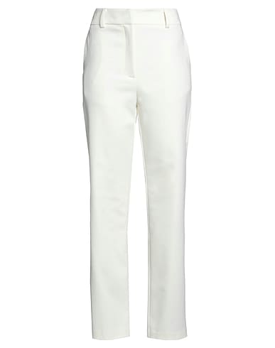 ALESSIA SANTI Casual pants White 48% Cotton, 45% Polyamide, 7% Elastane