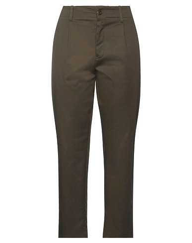 PT Torino Casual trouser Dark green 97% Cotton, 3% Elastane