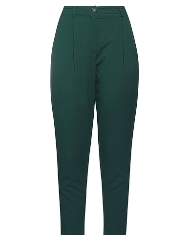 8PM Casual trouser Dark green 56% Polyester, 41% Viscose, 3% Elastane