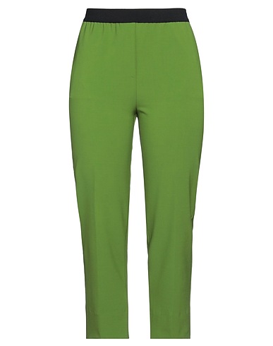 JUCCA Casual trouser Green 53% Polyester, 43% Virgin Wool, 4% Elastane