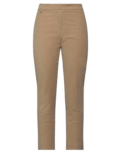 PAMELA HENSON Casual trouser Beige 98% Cotton, 2% Elastane