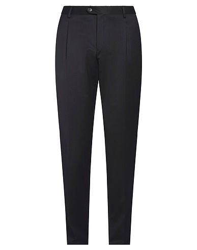 BRIAN DALES Casual pants Midnight blue 54% Polyester, 44% Wool, 2% Elastane