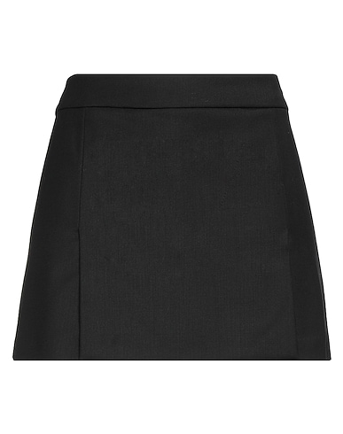 FEDERICA TOSI Minirock NERO 52% Polyester, 43% Schurwolle, 5% Elastan