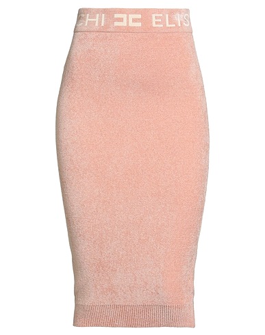 ELISABETTA FRANCHI Midi skirt Blush 29% Wool, 29% Acrylic, 24% Viscose, 18% Polyamide
