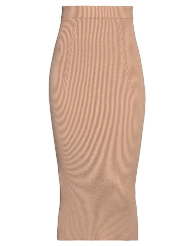 VICOLO ミディ丈スカート キャメル レーヨン 72% / ポリエステル 28%