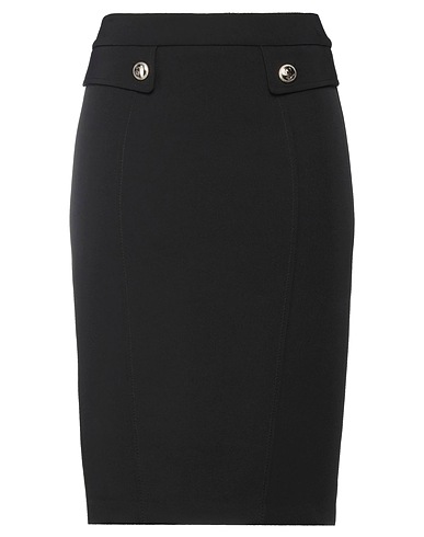 SIMONA CORSELLINI Gonna midi Nero 93% Poliestere, 7% Elastan