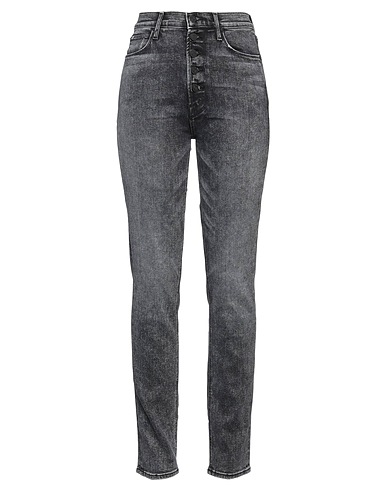 MOTHER Denim trousers Black 81% Cotton, 11% Lyocell, 6% Polyester, 2% Elastane