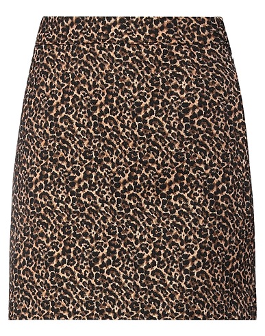 ESSENTIEL ANTWERP Minirock Kamel 60% Baumwolle, 28% Polyamid, 9% Polyester, 3% Elastan
