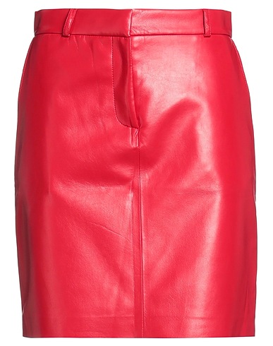 SIMONA CORSELLINI Mini skirt Red 50% Viscose, 45% Polyurethane, 5% Other Fibres