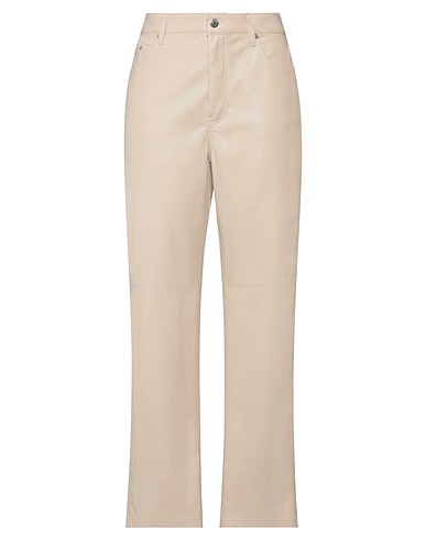 NANUSHKA Casual trouser Beige 60% Polyurethane, 40% Polyester