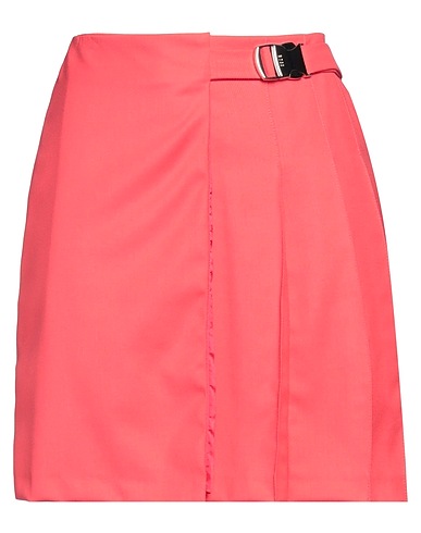 BOSS Mini skirt Coral 60% Wool, 38% Polyester, 2% Elastane