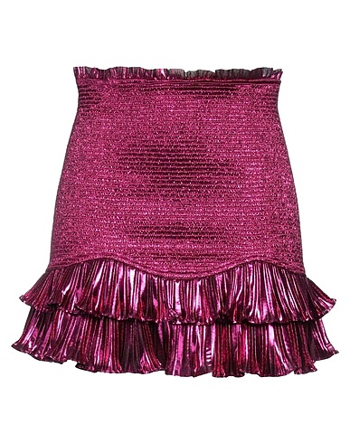 LOVESHACKFANCY Mini skirt Fuchsia 100% Polyester