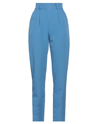 ACTUALEE Casual trouser Azure 88% Polyester, 12% Elastane