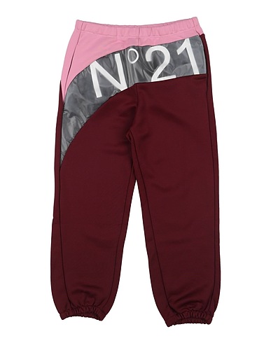 N°21 Casual trouser Burgundy 55% Polyamide, 45% Cotton