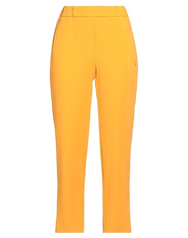 OTTOD'AME Pantalone Giallo ocra 63% Poliestere, 32% Viscosa, 5% Elastan