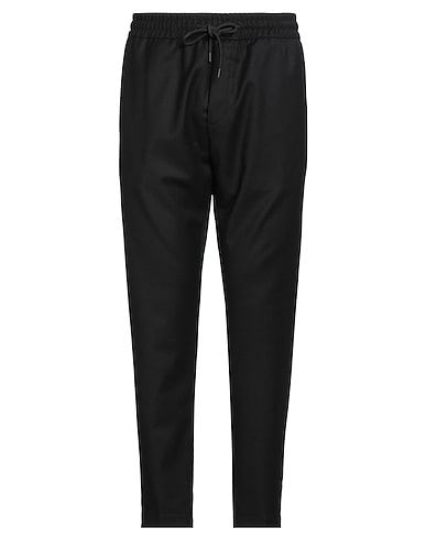DONDUP Casual trouser Black 99% Virgin Wool, 1% Elastane
